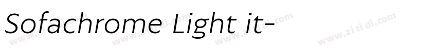 Sofachrome Light it字体转换